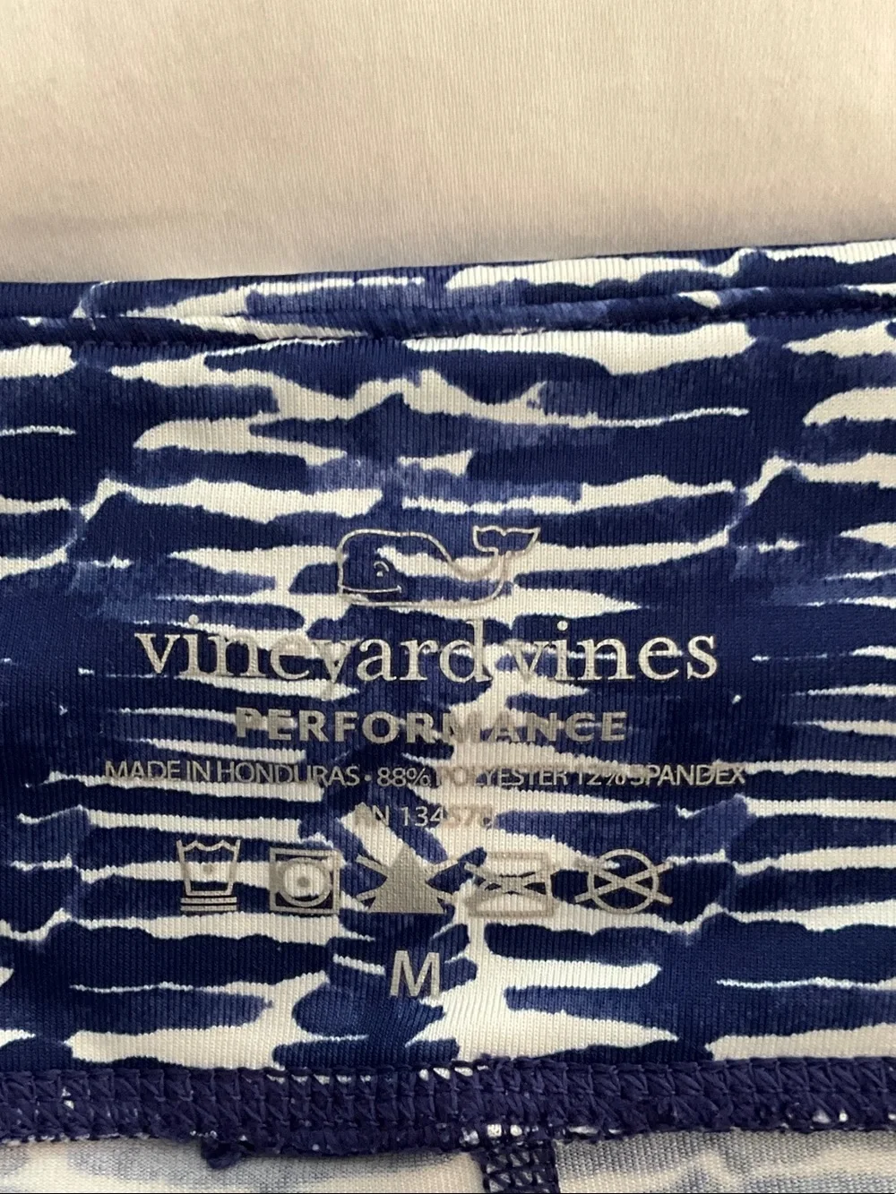 Vineyard Vines Navy and White Performance Leggings